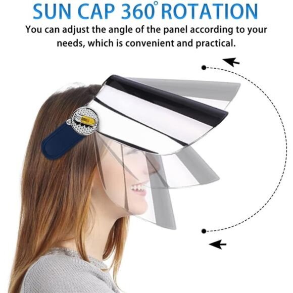 Women\'s Sun Cap Sun Visor Hat  UV Protection Hat Premium UPF 50+ Hat, Blue main image 6